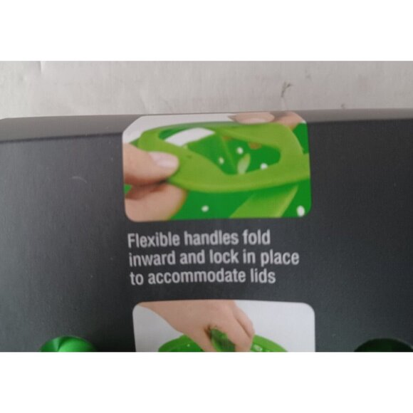 Green OXO Softworks Silicone Pressure Cooker Steamer Basket - Picture 6 of 7